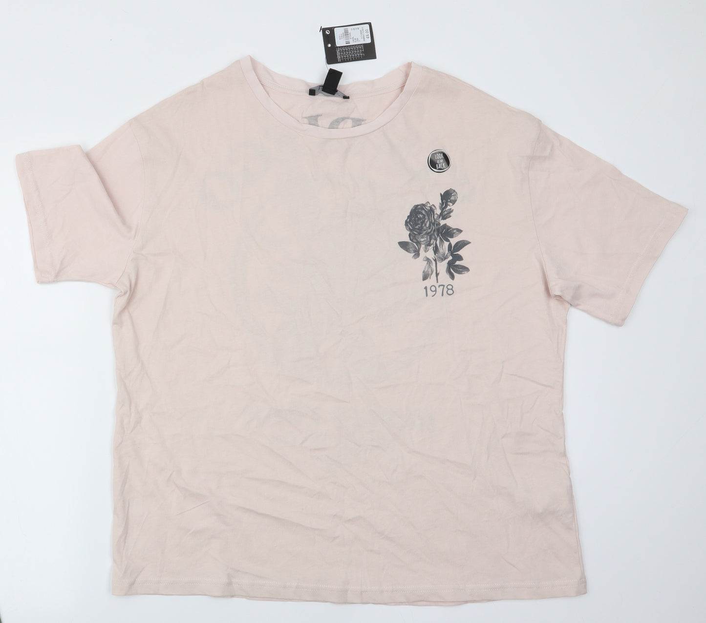 Atmosphere Womens Pink   Basic T-Shirt Size 16  - Rose