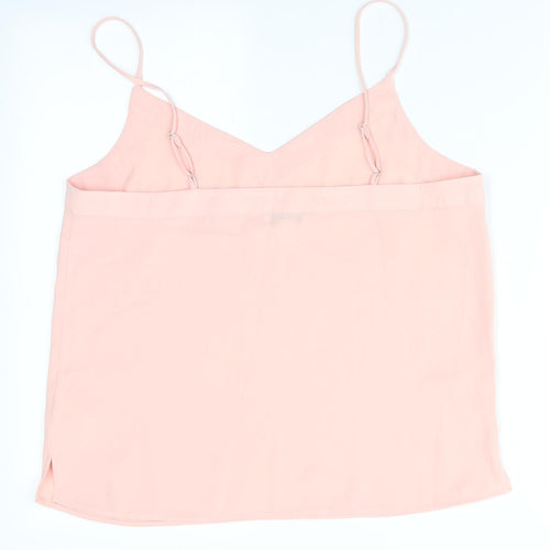 Topshop Womens Pink   Camisole Blouse Size 12  - Peach in Colour