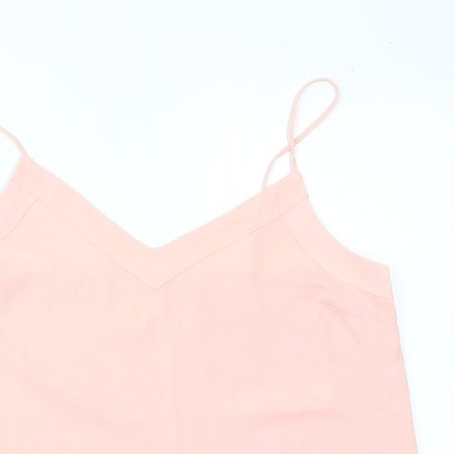 Topshop Womens Pink   Camisole Blouse Size 12  - Peach in Colour