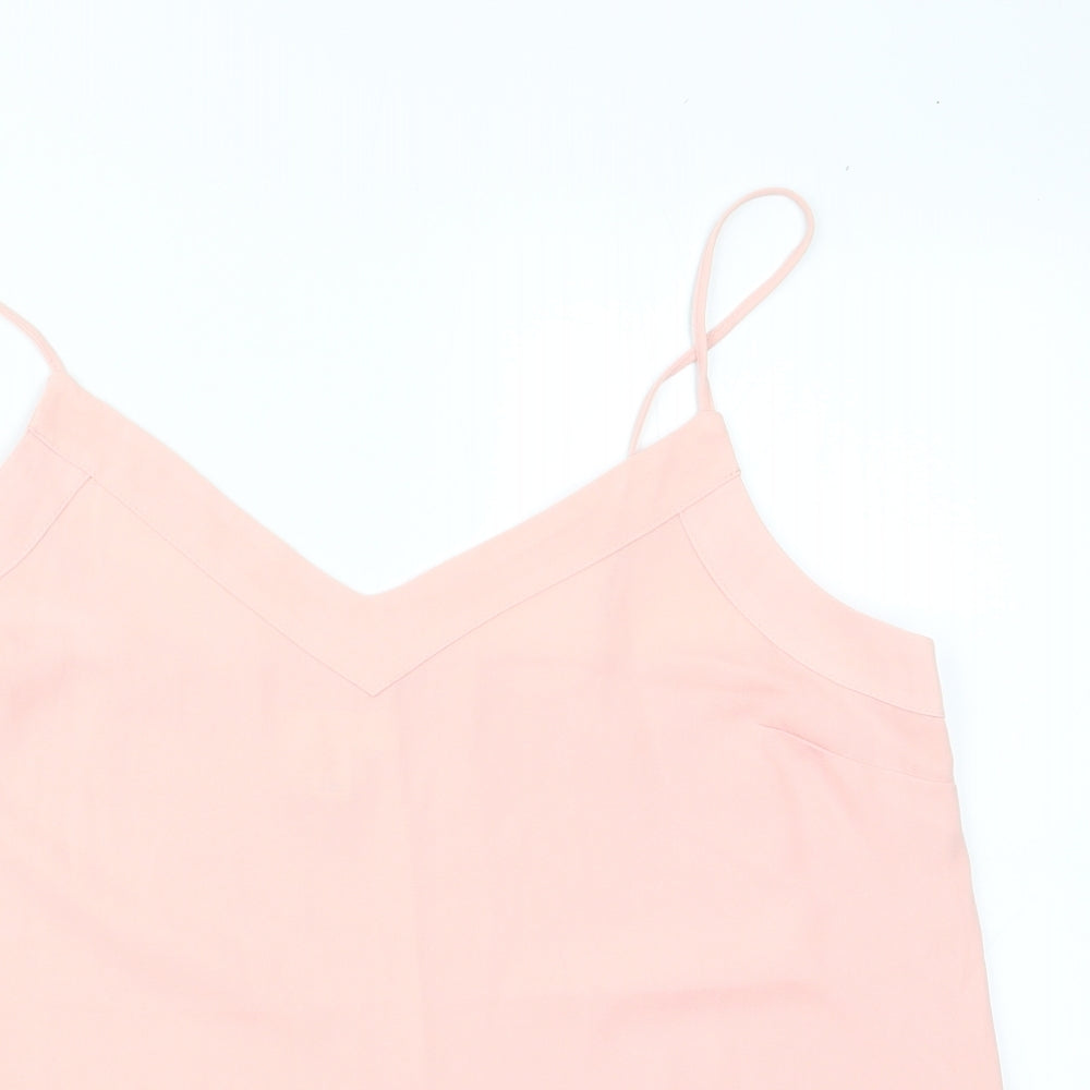 Topshop Womens Pink   Camisole Blouse Size 12  - Peach in Colour
