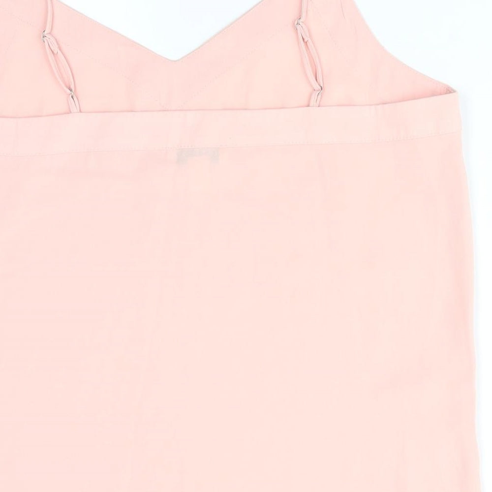 Topshop Womens Pink   Camisole Blouse Size 12  - Peach in Colour