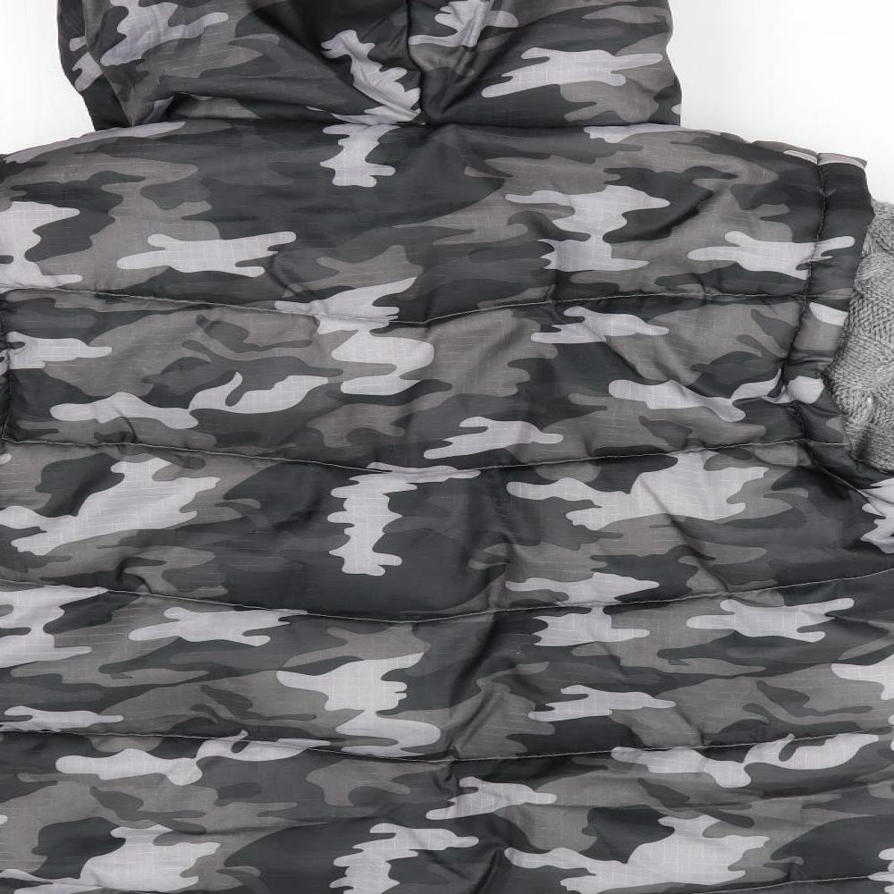 No Fear Boys Grey Camouflage  Anorak Coatigan Size 13 Years