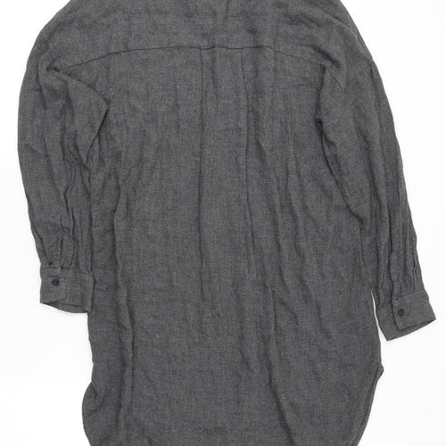 Zara Womens Grey   Shirt Dress  Size 4