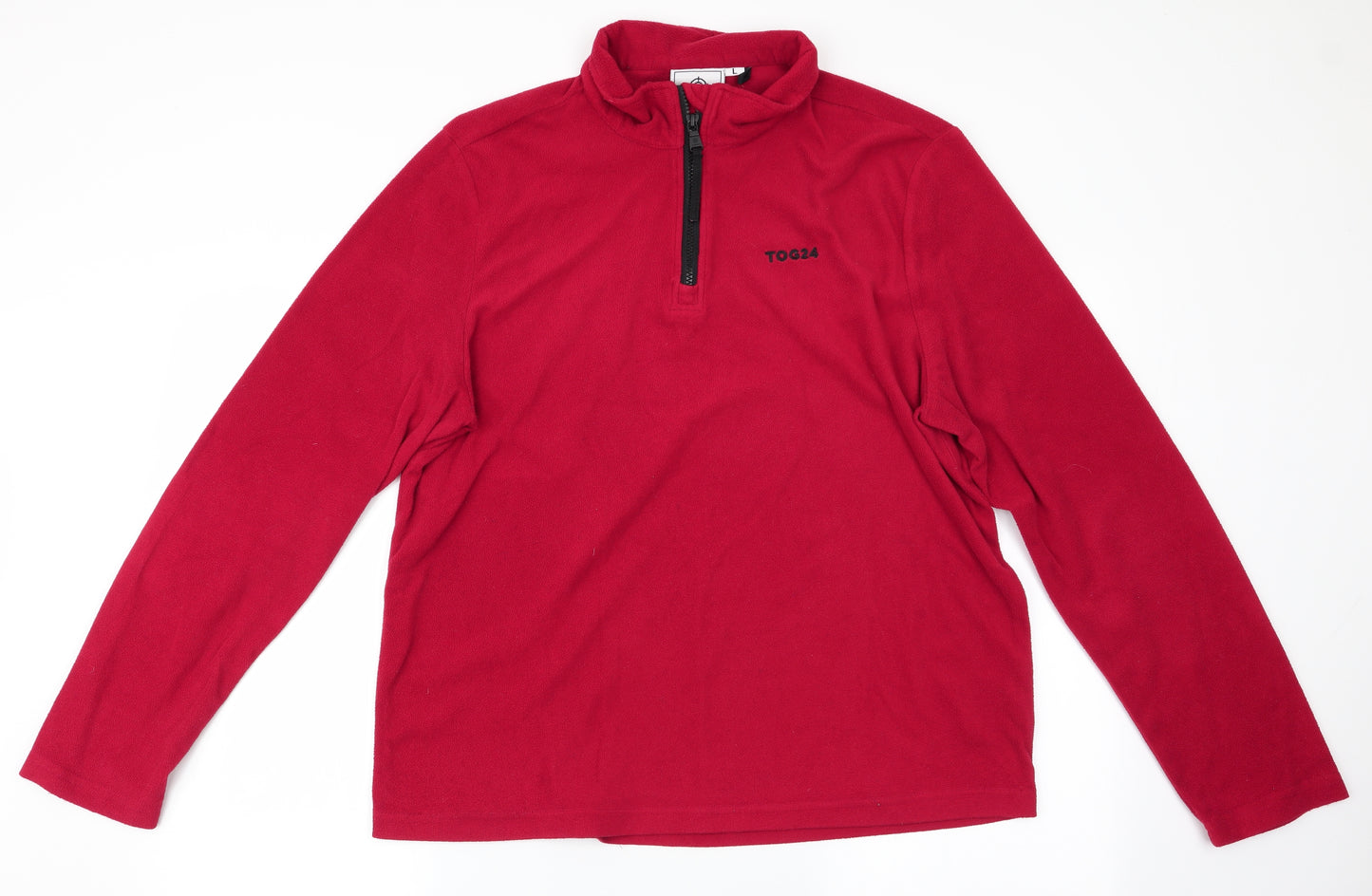 TOG 24 Mens Red   Jacket Coat Size L  - Fleece Jacket Pullover