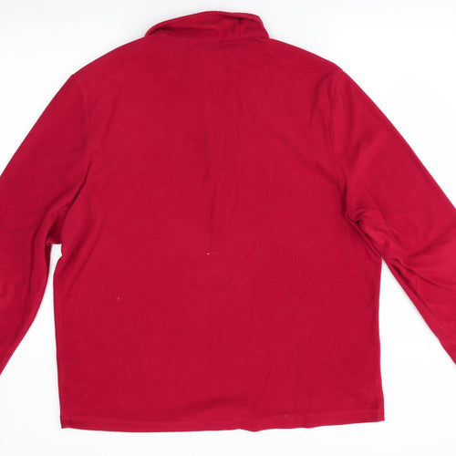 TOG 24 Mens Red   Jacket Coat Size L  - Fleece Jacket Pullover