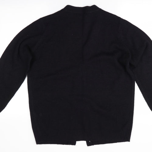 Damart Womens Black   Cardigan Jumper Size 14