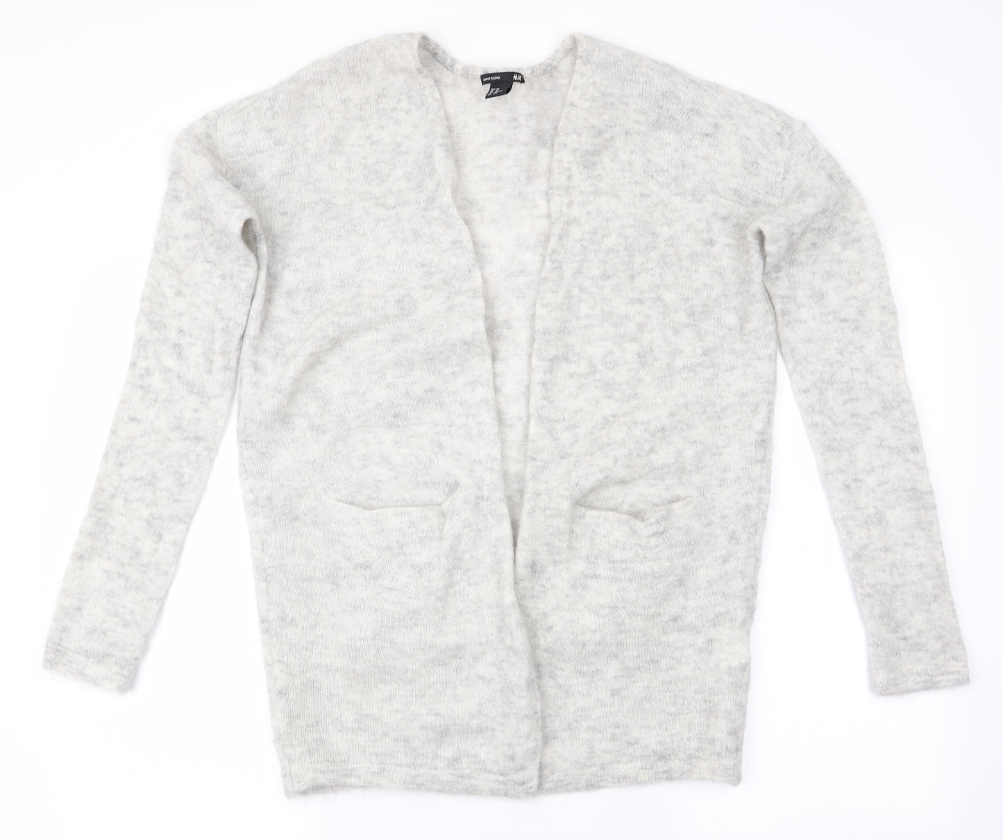 H&M Womens Grey   Cardigan Jumper Size 4  - Longline Cardigan
