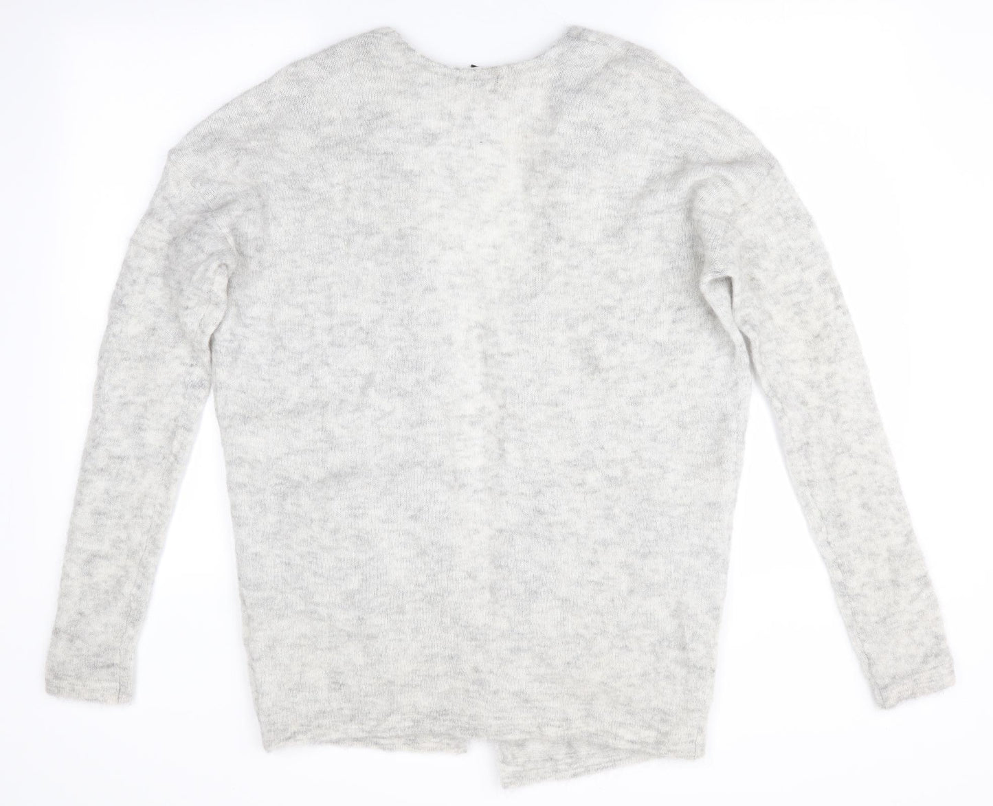 H&M Womens Grey   Cardigan Jumper Size 4  - Longline Cardigan