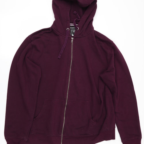 Florence and Fred Mens Purple   Full Zip Hoodie Size XL