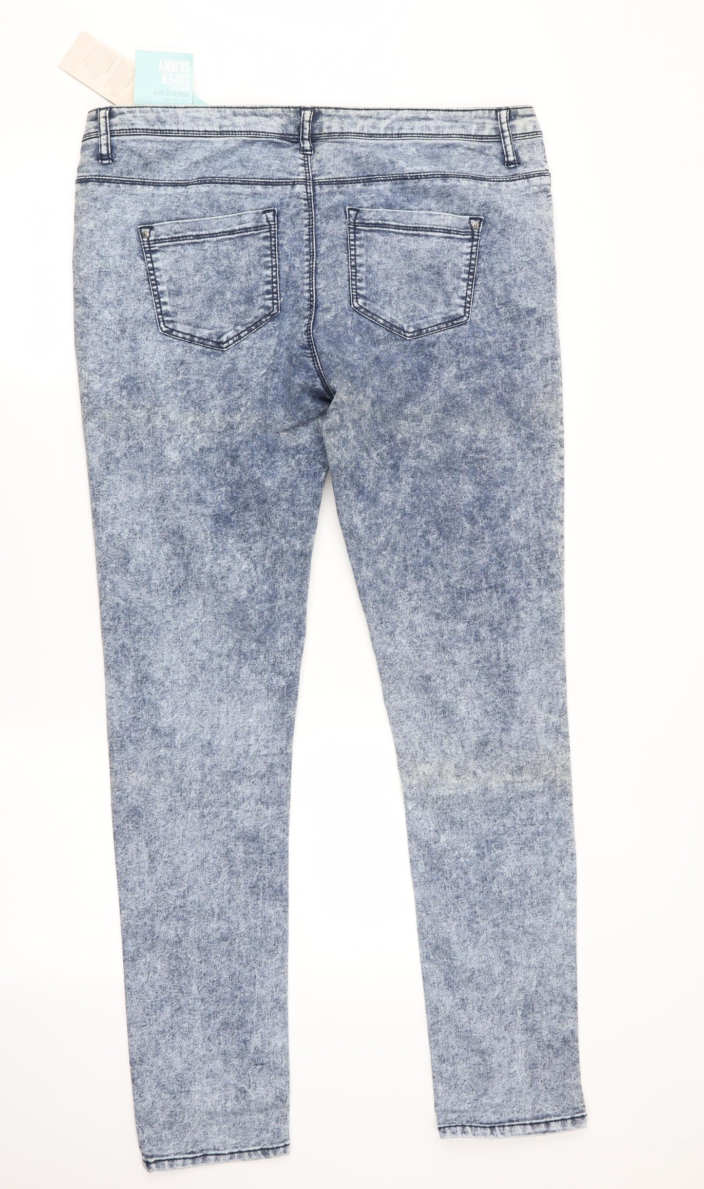 Denim Co Womens Blue   Jegging Jeans Size 18 L31 in - Ultra soft Super Skinny