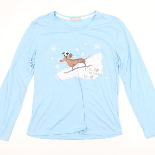 LOUNGABLE Womens Blue   Basic T-Shirt Size M