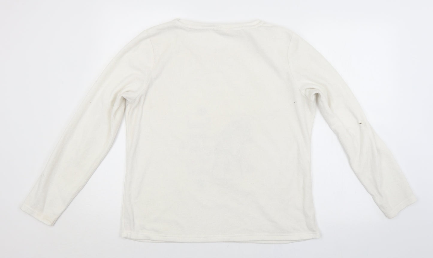 Preworn Womens White   Pullover Jumper Size 12