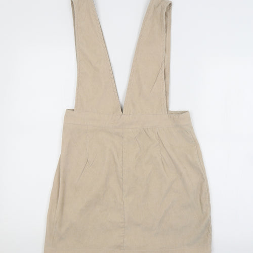 Nasty Gal Womens Beige   Dungaree One-Piece Size 12