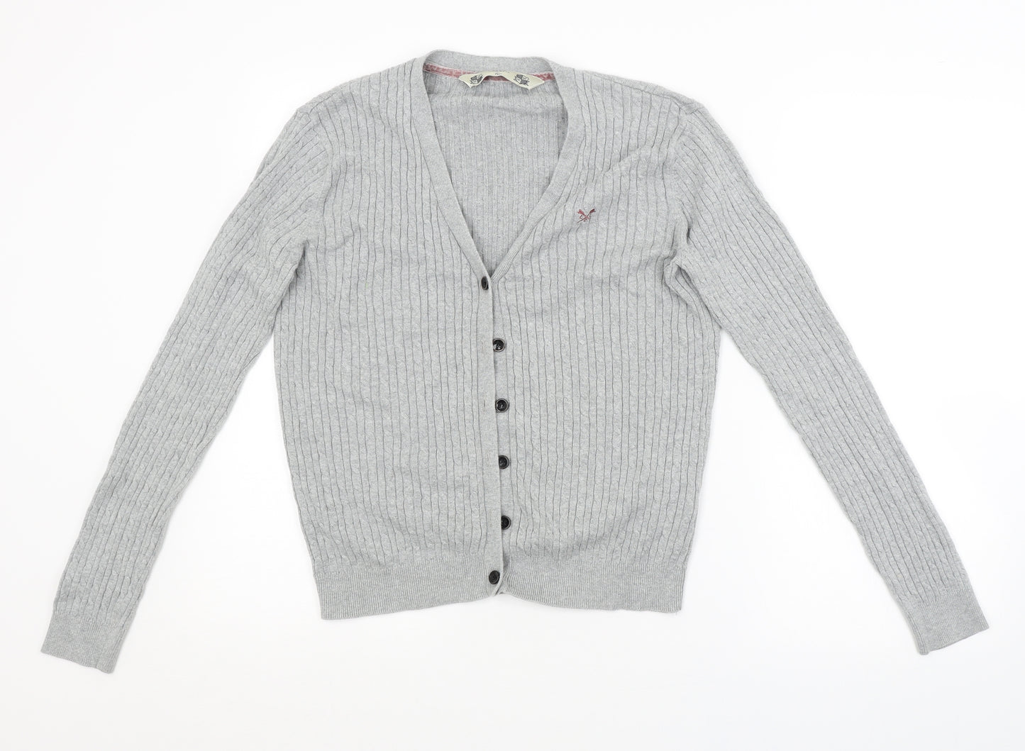 Crew Clothing Womens Grey   Cardigan Jumper Size 10