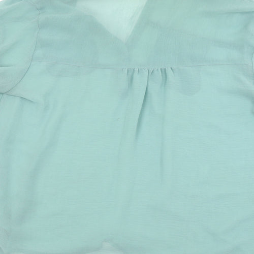 Atmosphere Womens Green   Basic Button-Up Size 12