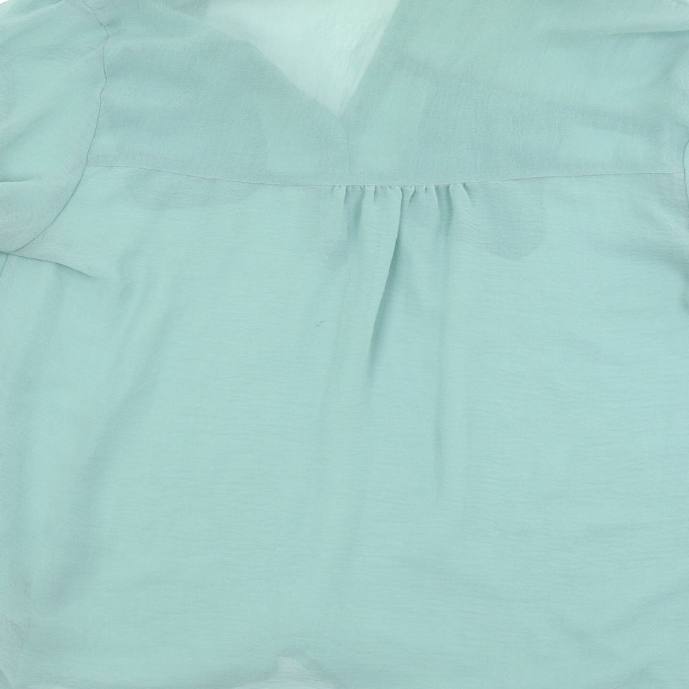 Atmosphere Womens Green   Basic Button-Up Size 12