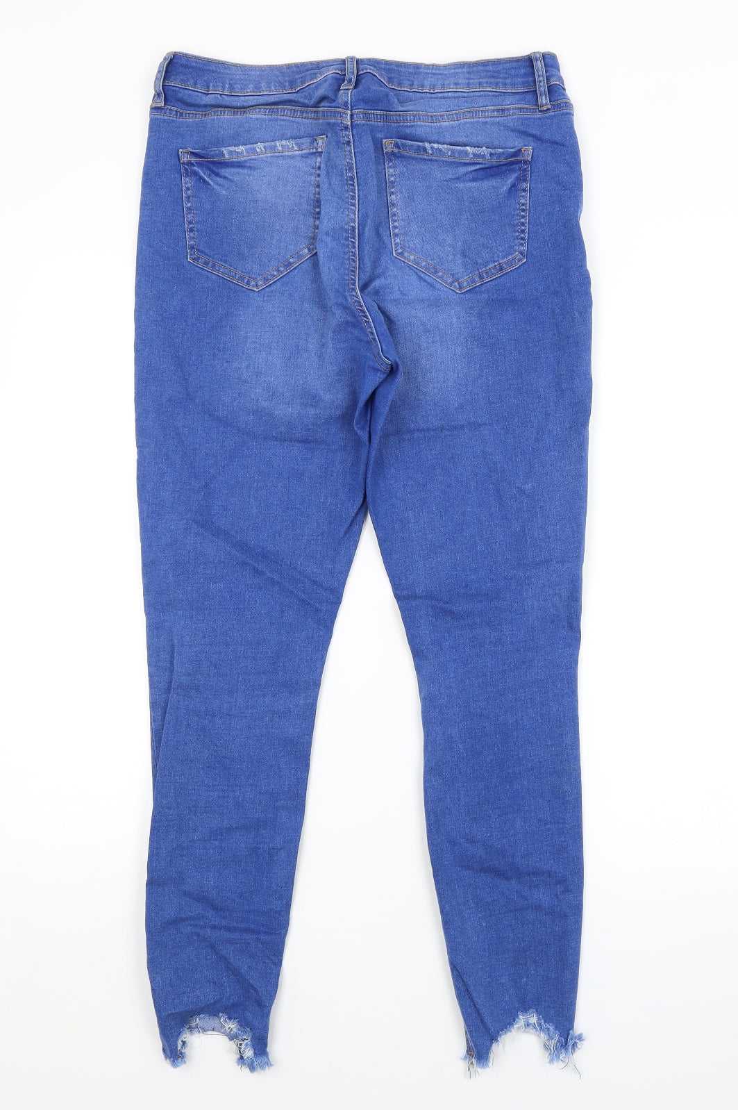 DENIM CO. Womens Blue   Straight Jeans Size 14 L28 in