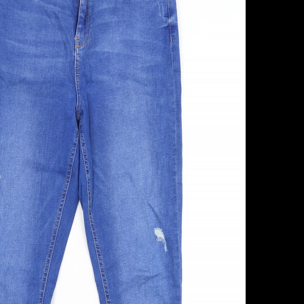 DENIM CO. Womens Blue   Straight Jeans Size 14 L28 in