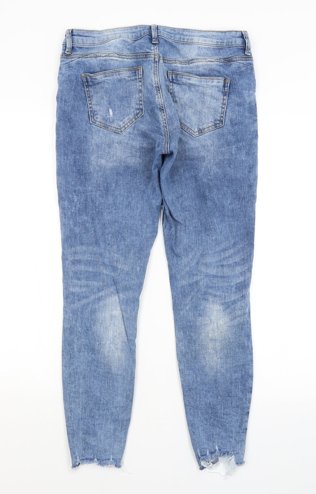 DENIM CO. Womens Blue   Straight Jeans Size 14 L27 in