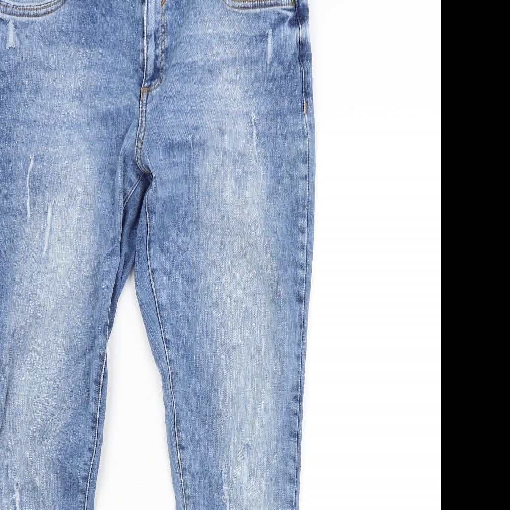 DENIM CO. Womens Blue   Straight Jeans Size 14 L27 in