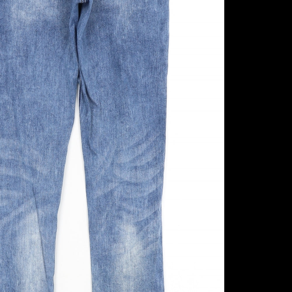 DENIM CO. Womens Blue   Straight Jeans Size 14 L27 in
