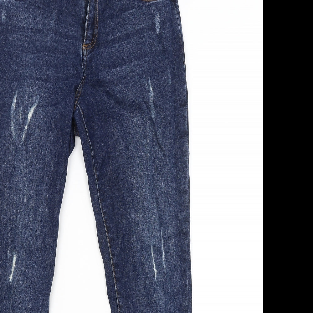 DENIM CO. Womens Blue   Straight Jeans Size 14 L27 in