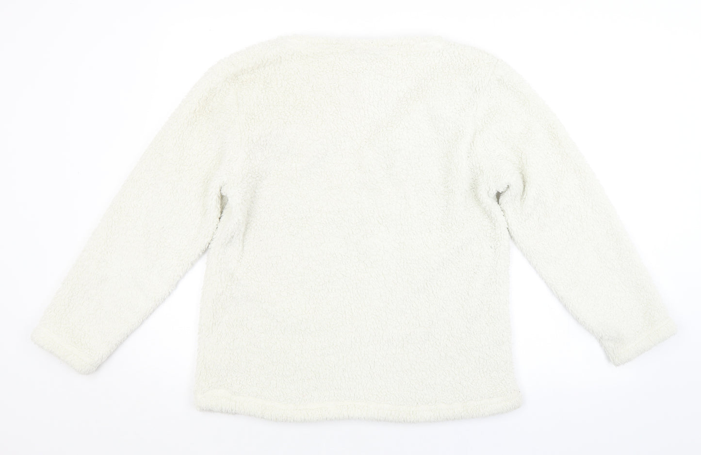 Feel Fabulous Womens White   Pullover Jumper Size 10