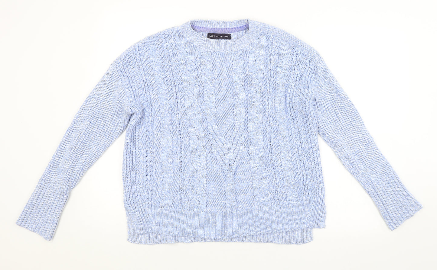 M&S Womens Blue   Pullover Jumper Size 12