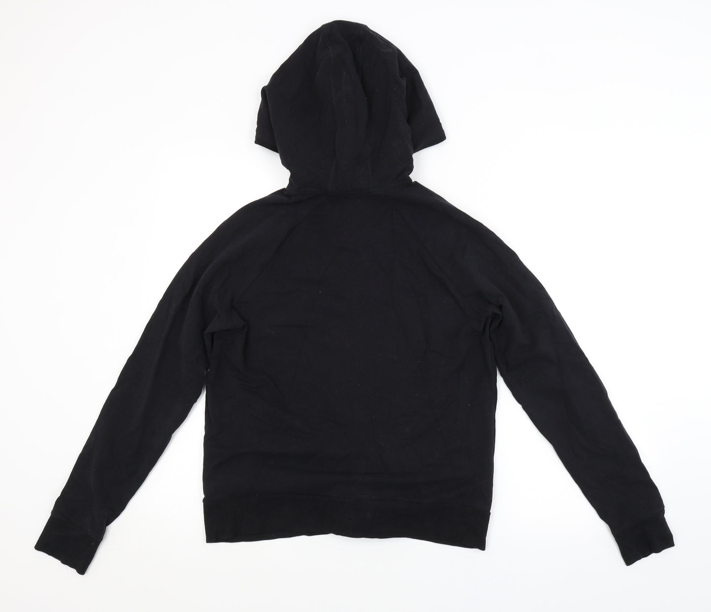 M&S Womens Black   Full Zip Hoodie Size 12