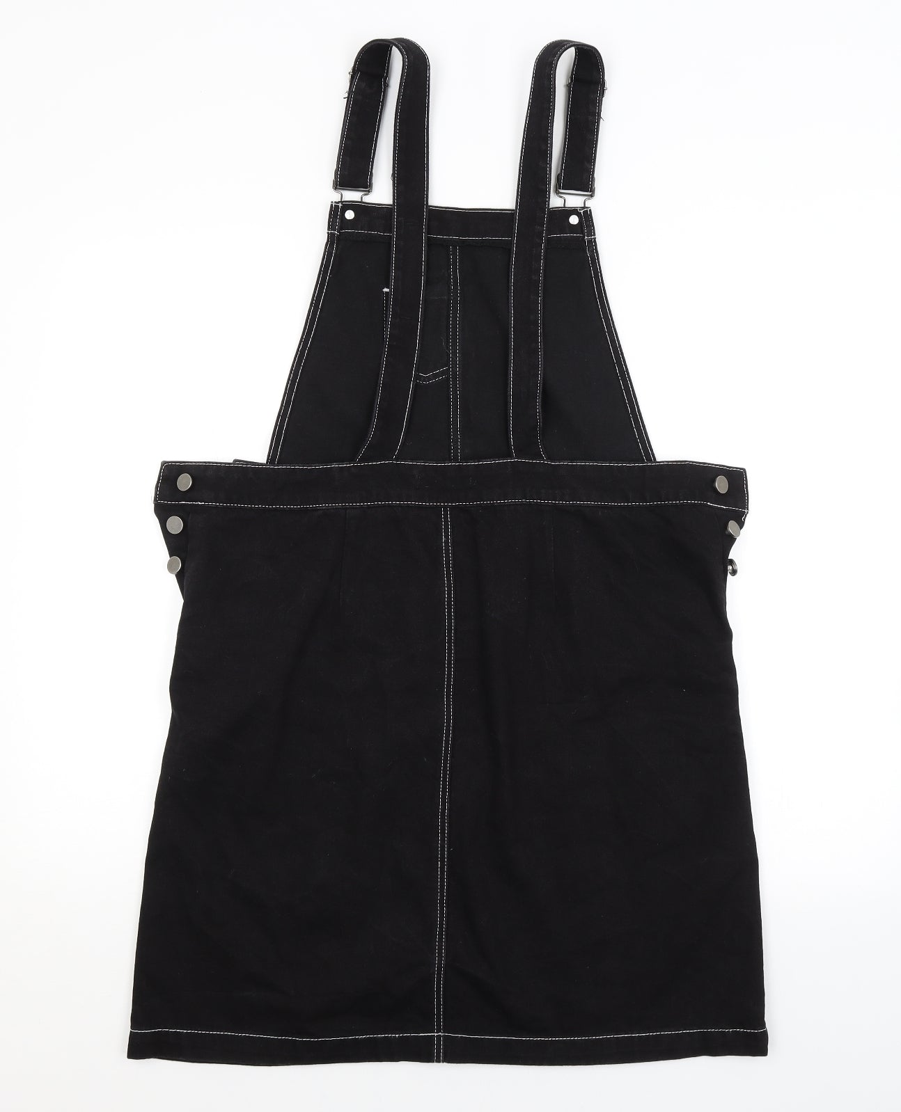 TU Womens Black   Pinafore/Dungaree Dress  Size 14