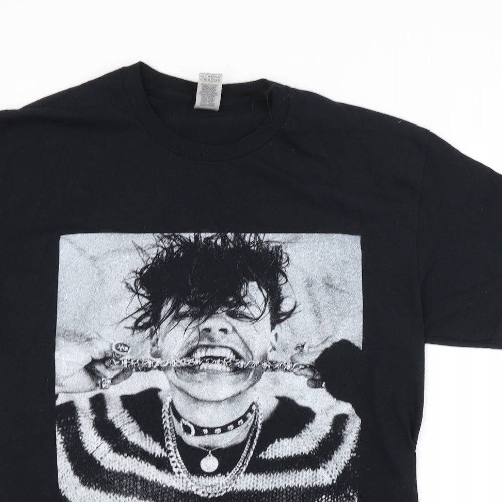 Preworn Mens Black    T-Shirt Size M