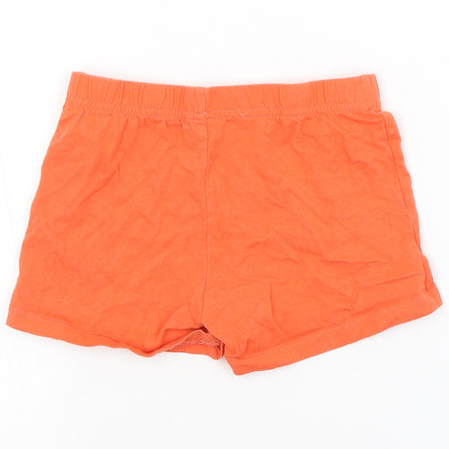 Preworn Girls Red   Sweat Shorts Size 5-6 Years