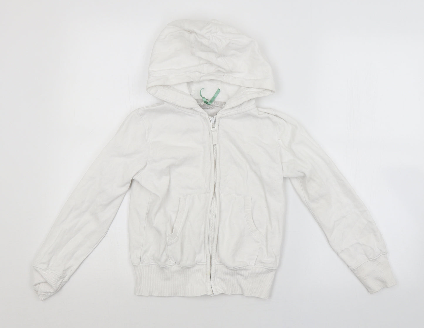 NEXT Girls White   Full Zip Hoodie Size 9 Years