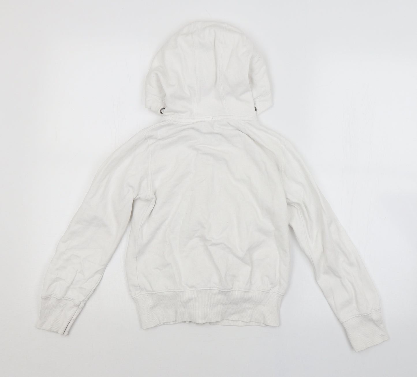 NEXT Girls White   Full Zip Hoodie Size 9 Years