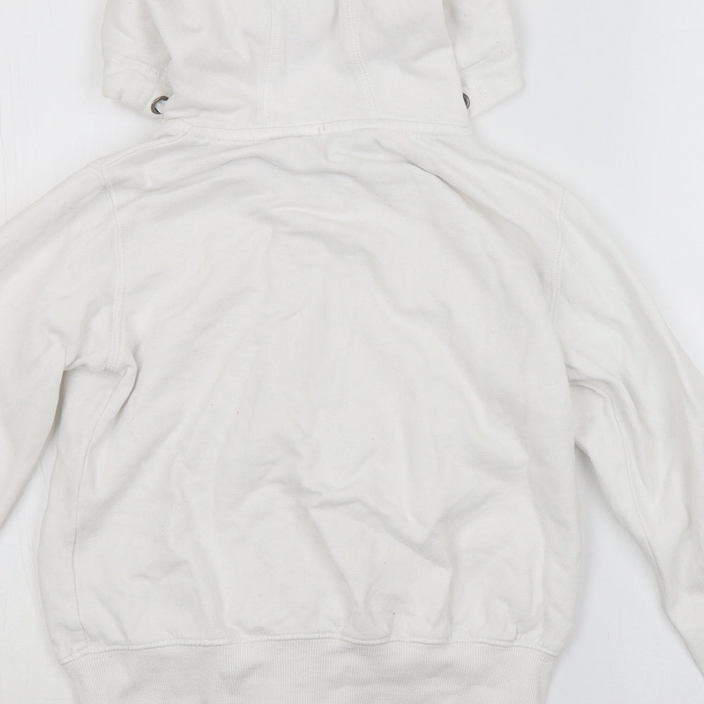 NEXT Girls White   Full Zip Hoodie Size 9 Years