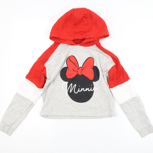 George Girls Multicoloured   Pullover Hoodie Size 7-8 Years  - MINNIE MOUSE
