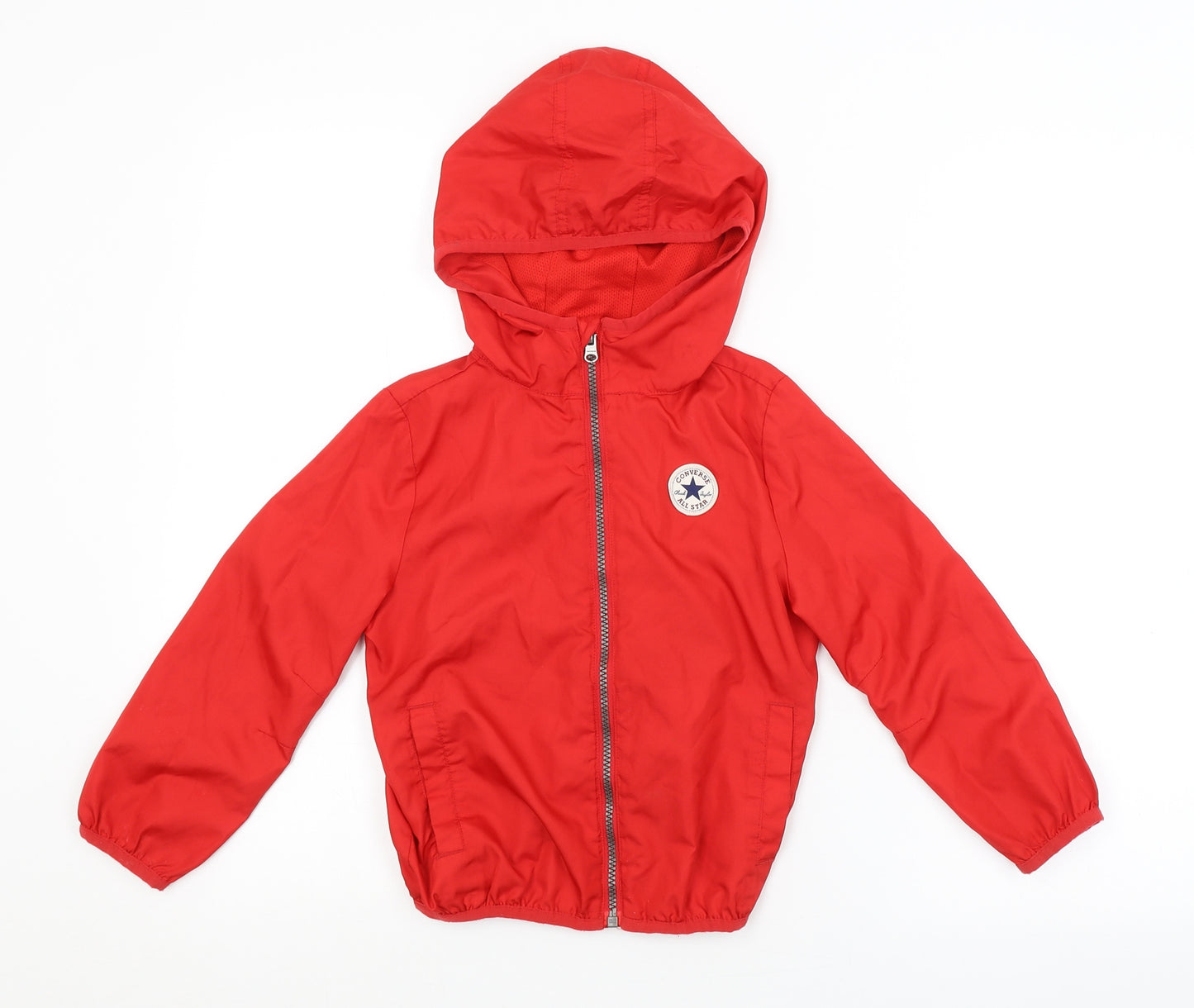 Converse Boys Red   Full Zip Hoodie Size 4-5 Years
