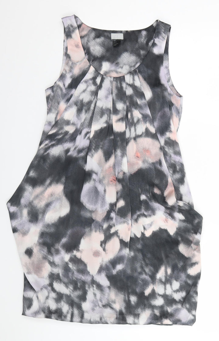 H&M Womens Grey   Basic Blouse Size 8