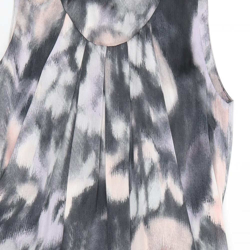 H&M Womens Grey   Basic Blouse Size 8