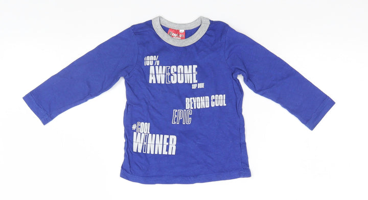 Bounce Girls Blue Basic T-Shirt Size 18-24 Months