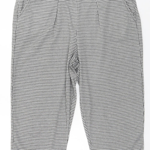 Image Womens White Houndstooth  Trousers  Size 40 L20 in