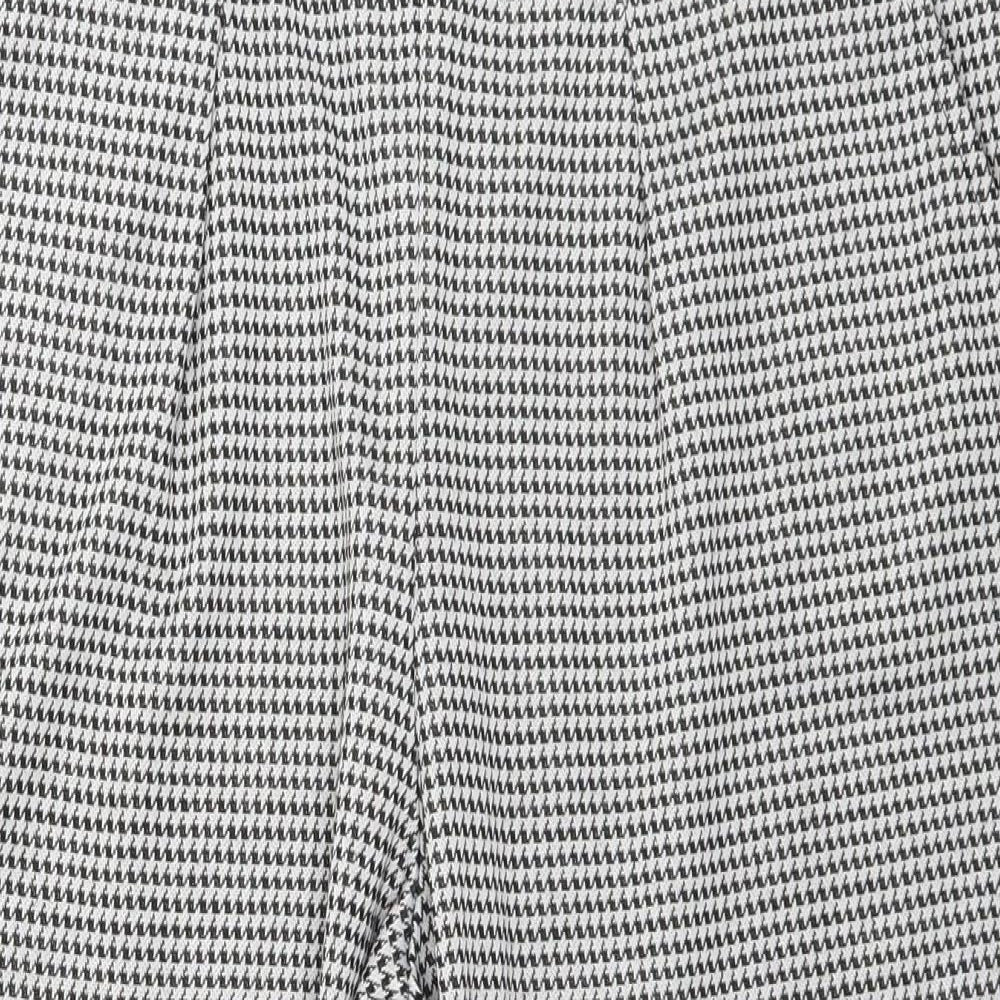 Image Womens White Houndstooth  Trousers  Size 40 L20 in