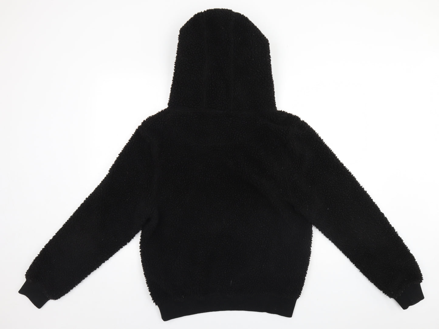 Night Addict Mens Black   Henley Hoodie Size M