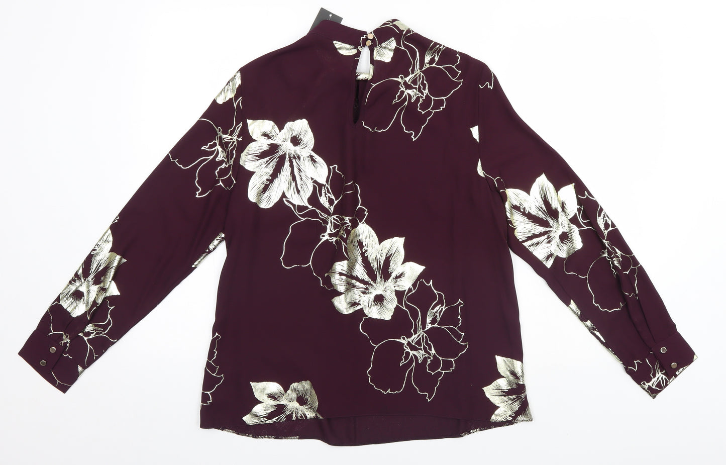 Dorothy Perkins Womens Red Floral  Basic Blouse Size 12