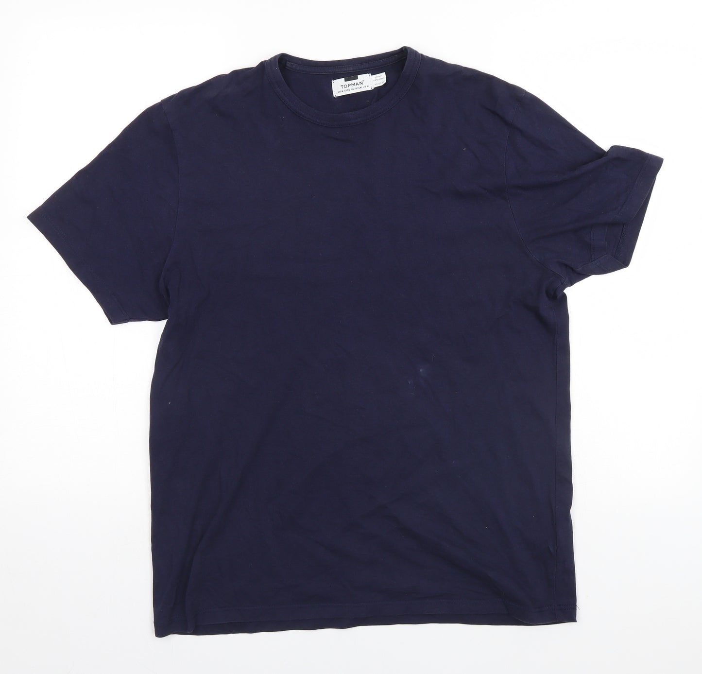 Topman Mens Blue    T-Shirt Size M