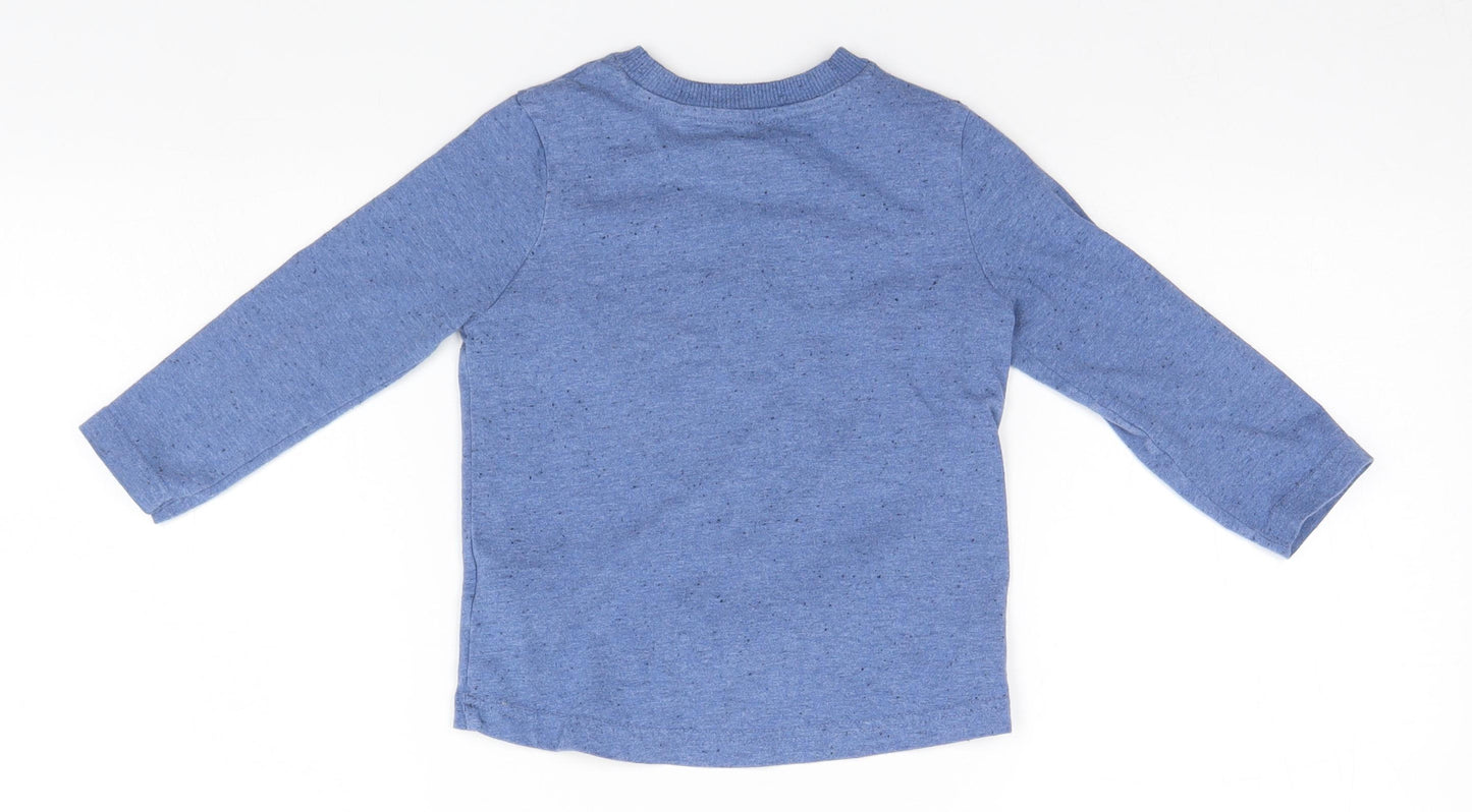 F&F Boys Blue   Basic T-Shirt Size 2-3 Years  - Lion, Roar