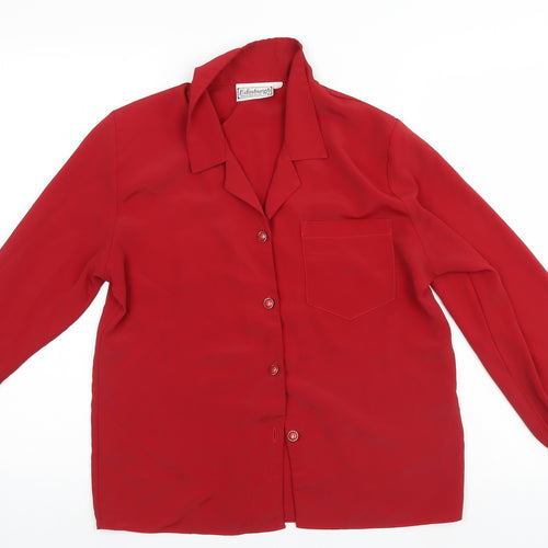 Edinburgh Womens Red   Basic T-Shirt Size 12