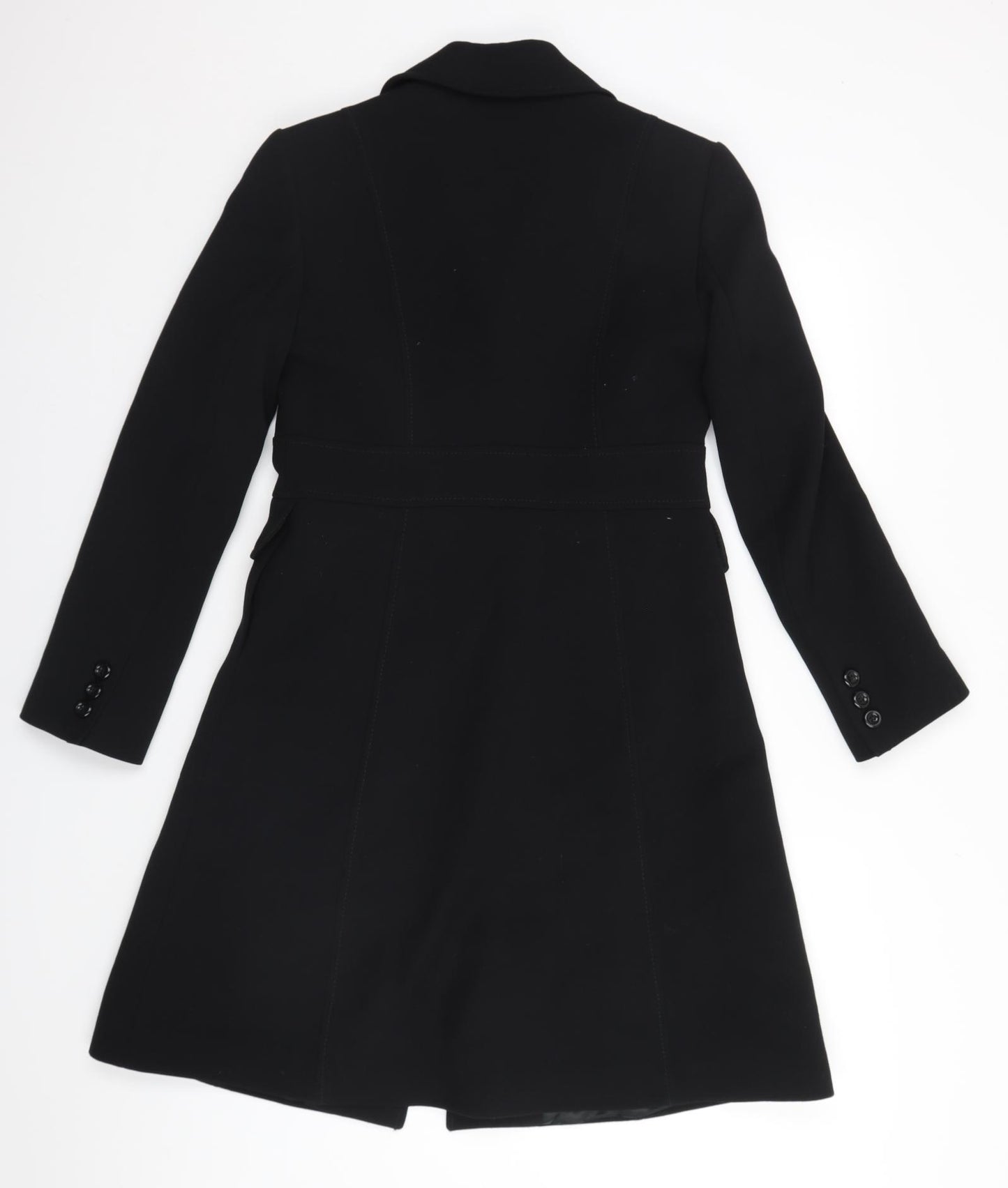 Hobbs Womens Black   Overcoat Coat Size 10