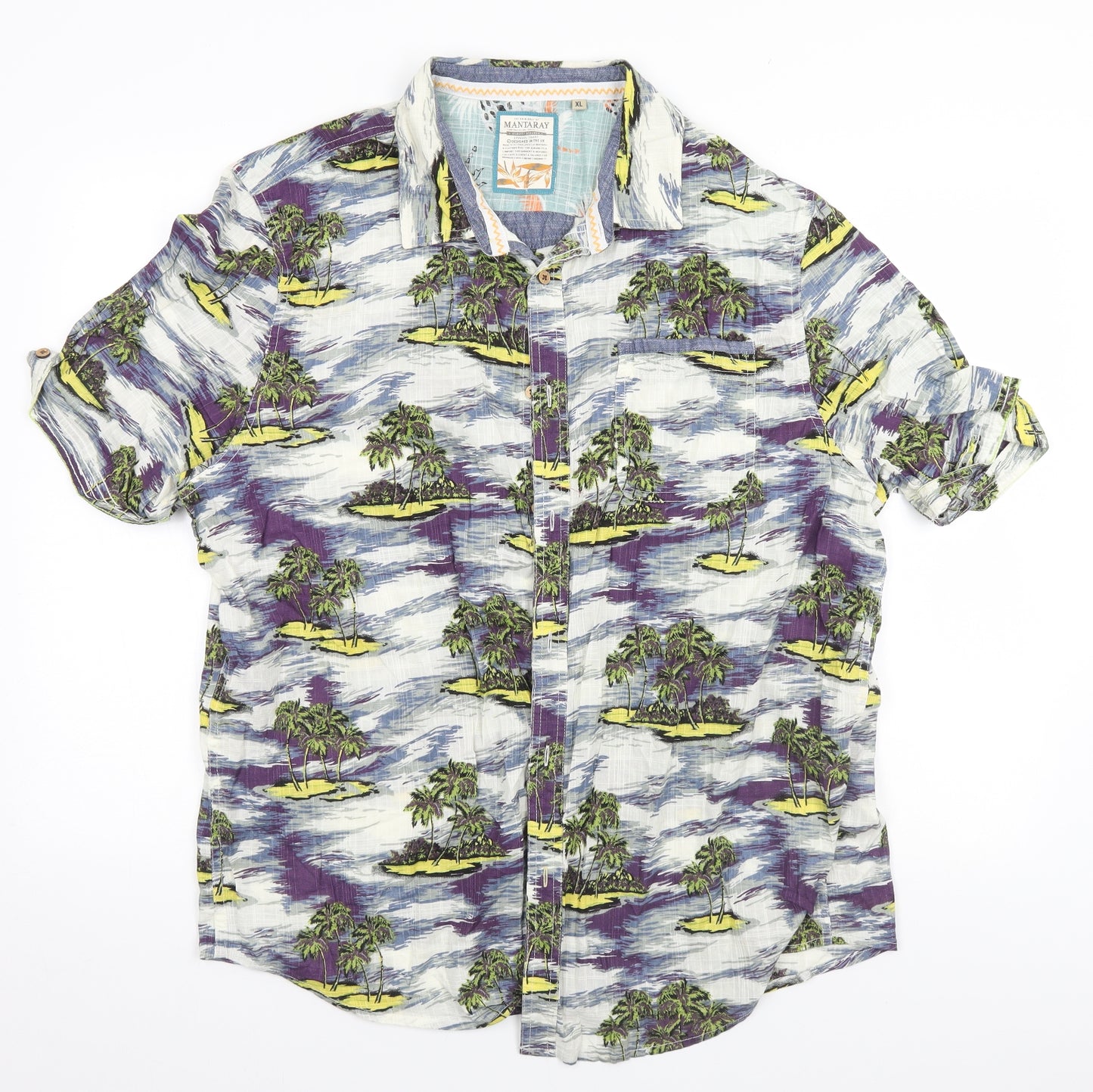Debenhams Mens Multicoloured Floral   Button-Up Size XL