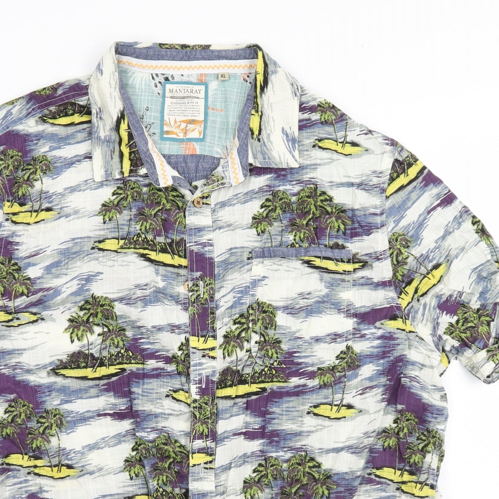 Debenhams Mens Multicoloured Floral   Button-Up Size XL